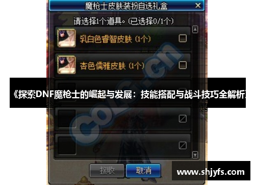 《探索DNF魔枪士的崛起与发展：技能搭配与战斗技巧全解析》