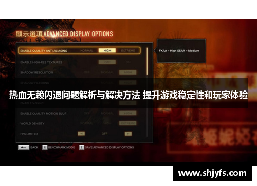 热血无赖闪退问题解析与解决方法 提升游戏稳定性和玩家体验